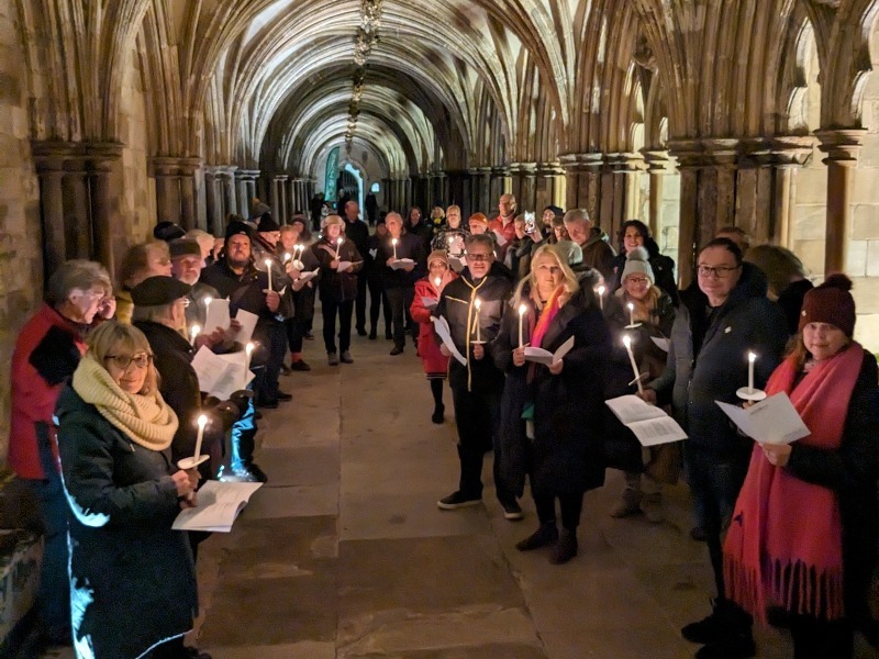 St Martins' Sleepout at Norwich Cathedral Cloister 